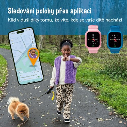 Zazu Dětské chytré hodinky 4G  - modré