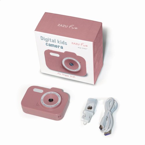 Zazu FUN - Dětský digitální fotoaparát - růžový
