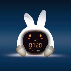 Zazu Králíček SARAH  - tréninkový budík s nočním světlem a melodiemi
