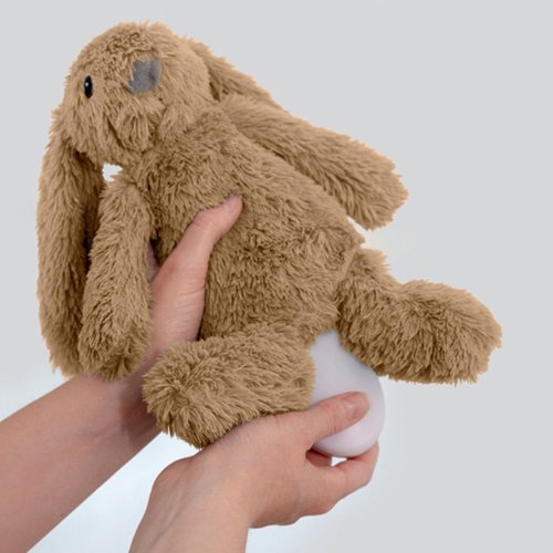 Zazu Králíček RO béžový - Šumící zvířátko s nočním světlem a USB nabíjením