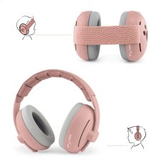Zazu EARMUFFS růžové - 2v1 dětské chrániče sluchu