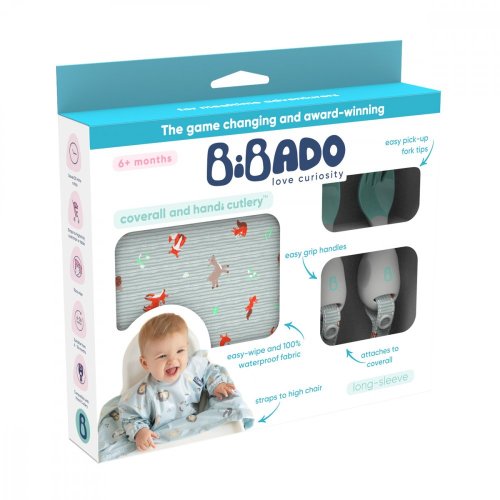 Bibado Bryndák s upínáním a dětským příborem - Les