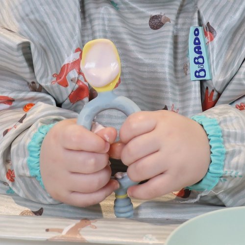 Bibado První lžička 2ks - šedá+mint