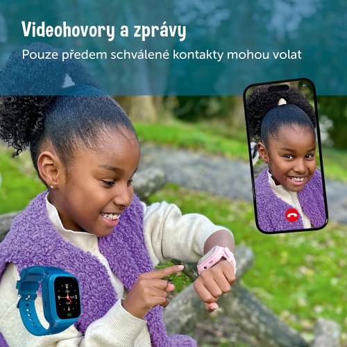 Zazu Dětské chytré hodinky 4G  - modré