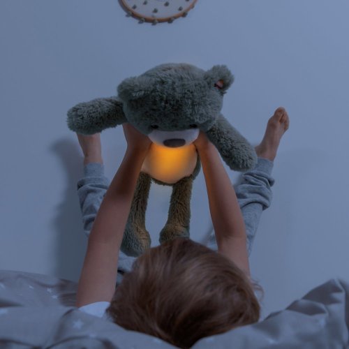 Zazu Medvídek BRODY modrý - sleeptrainer s melodiemi a nočním světlem