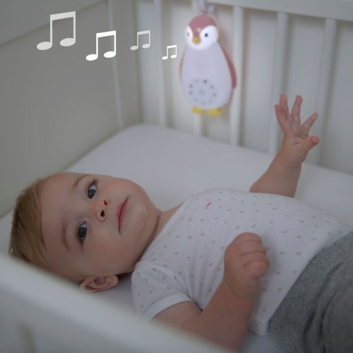Zazu Tučňák ZOE šedý - musicbox s bezdrátovým reproduktorem