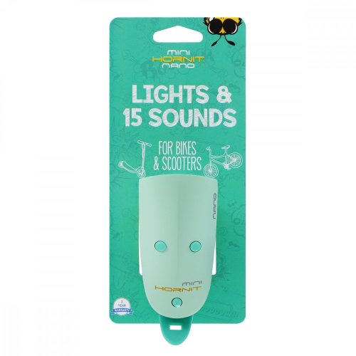 Mini Hornit NANO Zábavná houkačka se světlem - zelená mint