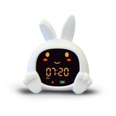 Zazu Králíček SARAH  - tréninkový budík s nočním světlem a melodiemi