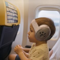 Zazu EARMUFFS béžové - 2v1 dětské chrániče sluchu