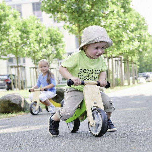 Nicko Dřevěné odrážedlo 2v1 mini - žluté