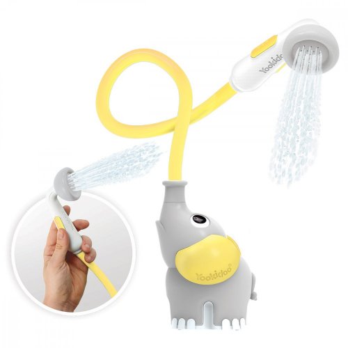 Yookidoo Dětská sprcha slon - šedožlutá